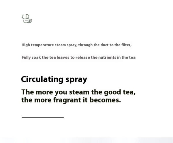 110v American Standard Household Tea Boiler Steam Spray Black Teapot Glass Electric Kettle Coffee Pot - Image 2