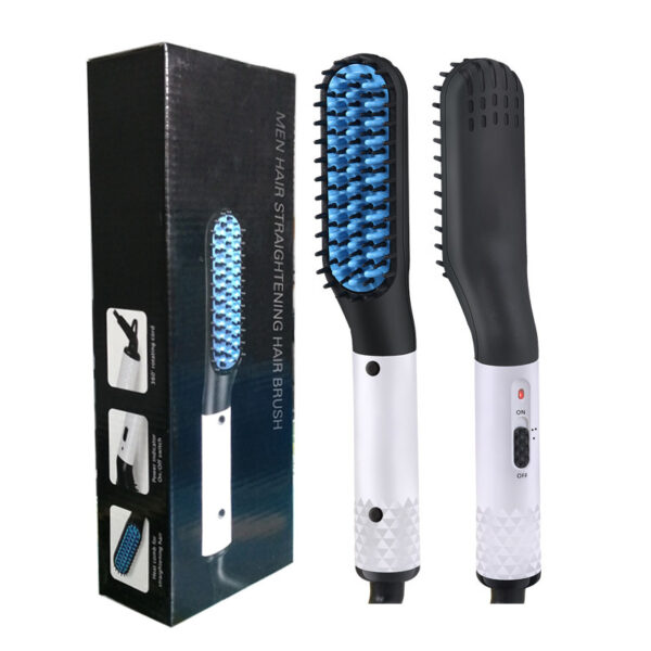 Multifunctional Hair Straightener Hair Comb Brush Men Beard Straightener Straightening - Image 2