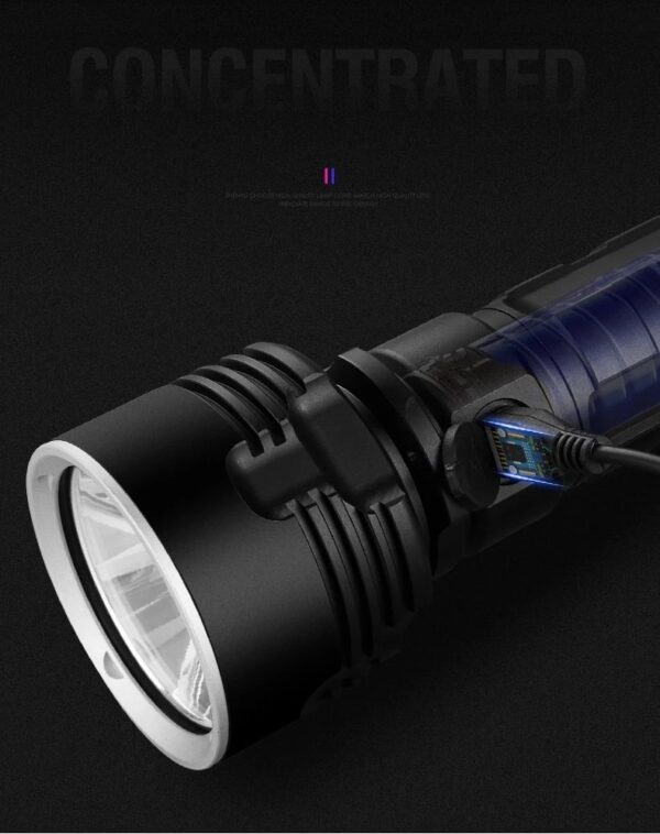 Strong Flashlight Focusing Led  Light Rechargeable Super Bright LED Outdoor Xenon Lamp - Image 8