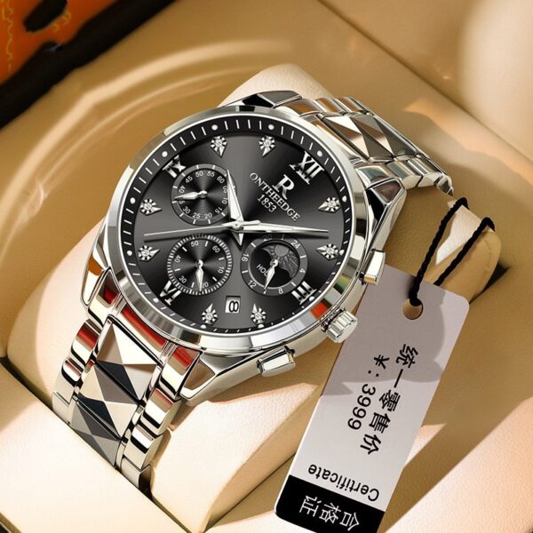 Waterproof Tungsten Steel Quartz Business Watch - Image 4