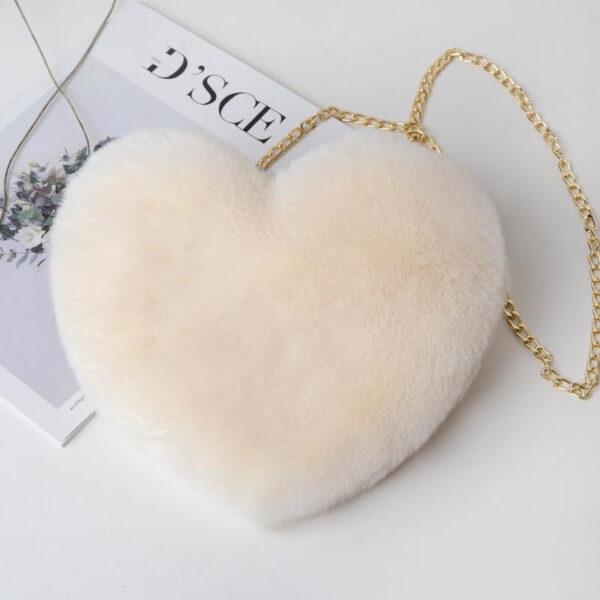 Love Bags For Women Plush Chain Shoulder Bags Valentine's Day Party Bag - Image 5