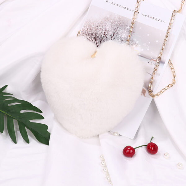 Love Bags For Women Plush Chain Shoulder Bags Valentine's Day Party Bag - Image 2